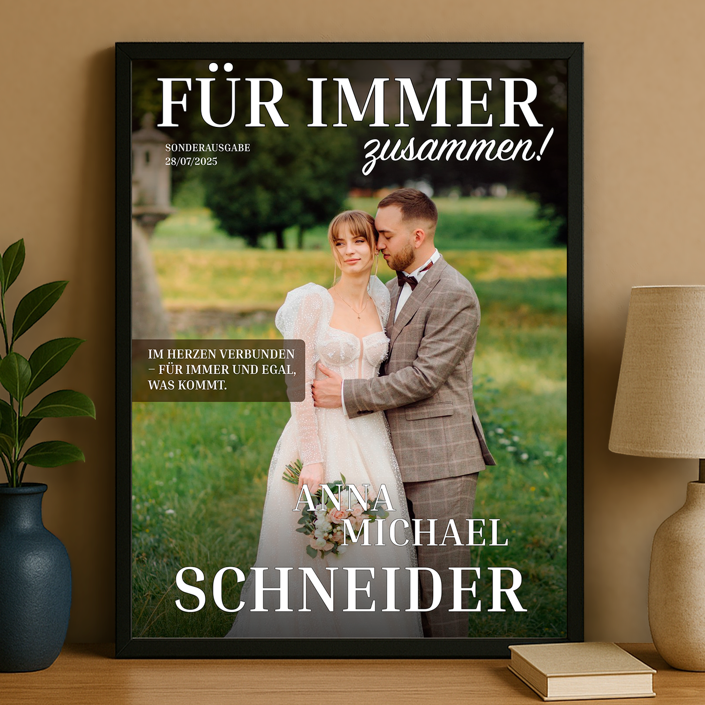 Für immer – personalisiertes Poster für Paar