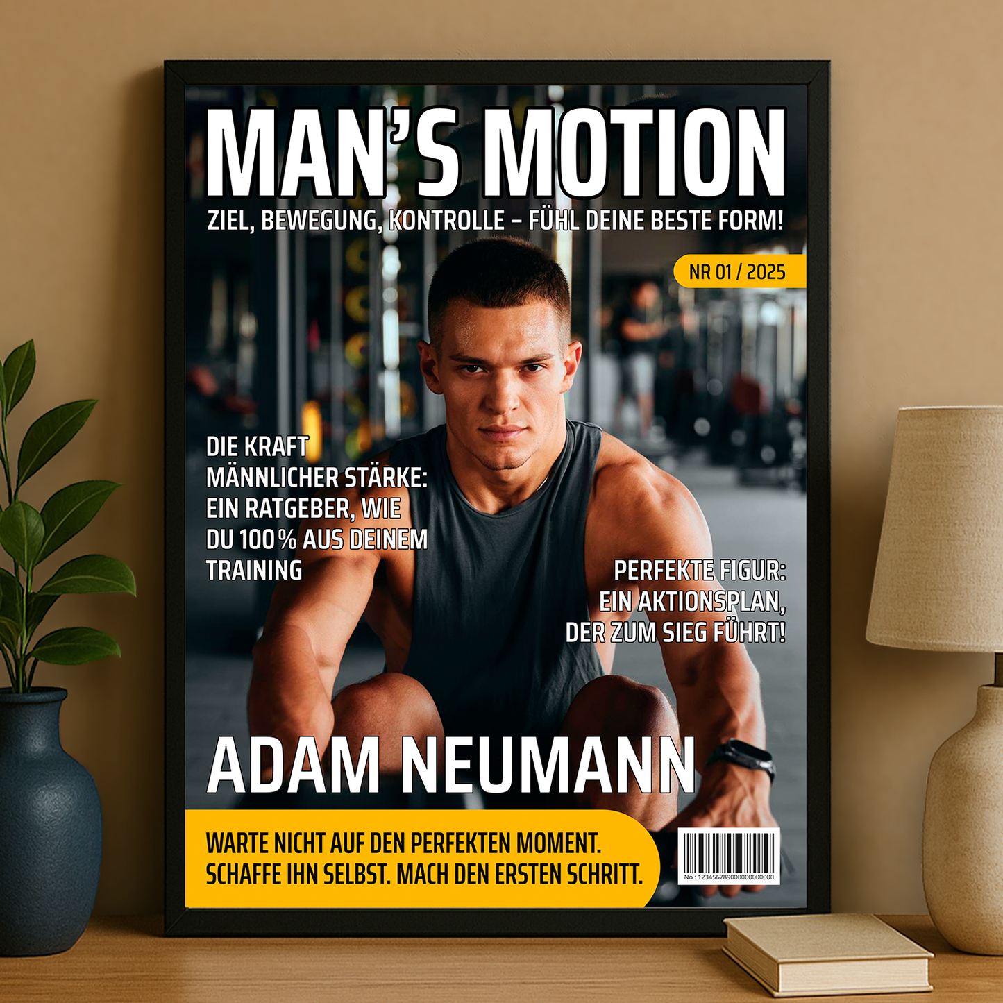 Sein Magazin-Cover – ein personalisiertes Poster für ihn