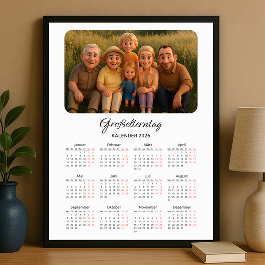 Großelterntag – personalisiertes Poster für Großeltern