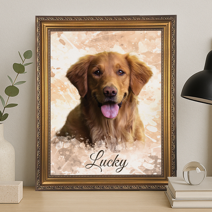 Hundeportät – personalisiertes Leinwandbild für Hundeliebhaber