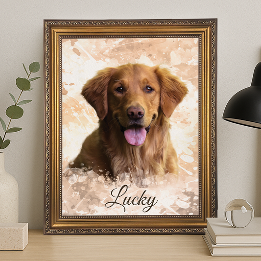 Hundeportät – personalisiertes Leinwandbild für Hundeliebhaber