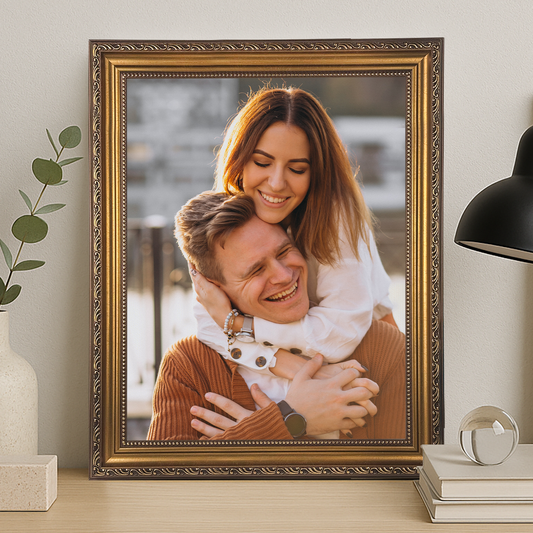 Porträt eines verliebten Paares – personalisiertes Leinwandbild für Paare