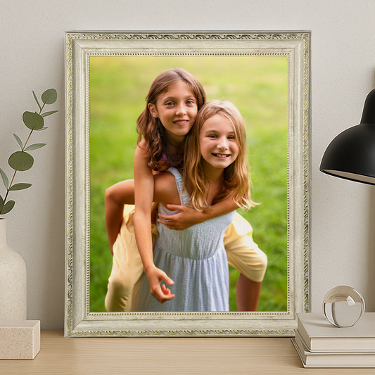 Zwei Töchter – Leinwandporträt für die Tochter