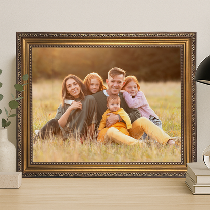 Familienporträt – personalisiertes Leinwandbild für Eltern