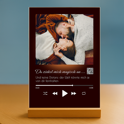 Unser Lied – personalisierter Glasdruck