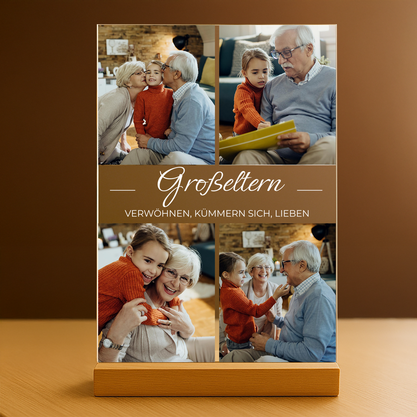 Großeltern – personalisierter Glasdruck