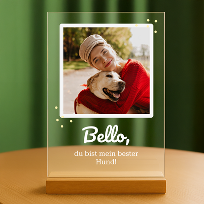 Bester Hund – personalisierter Glasdruck