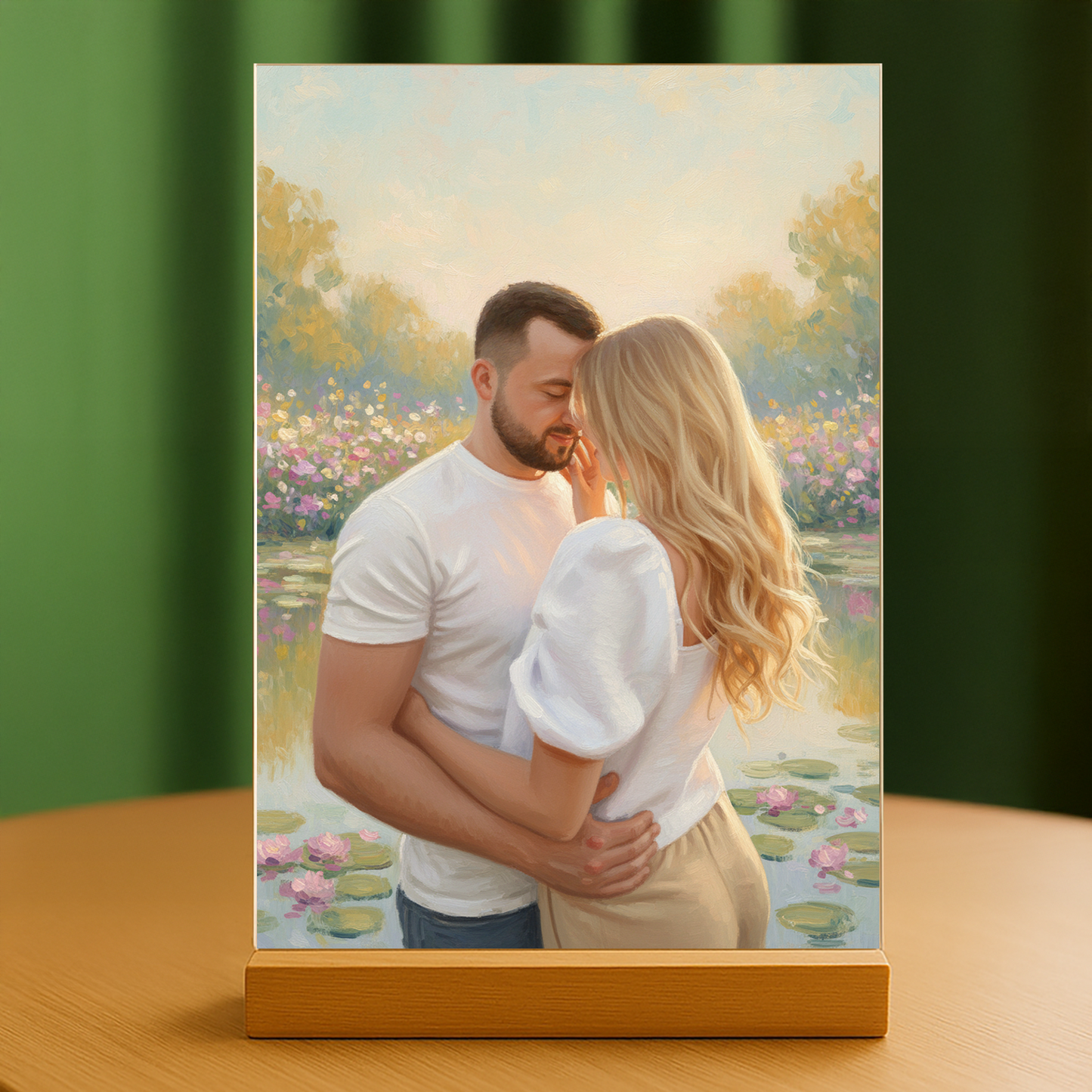 Liebe im Impressionenstil - Acrylglas-Porträt für Paare