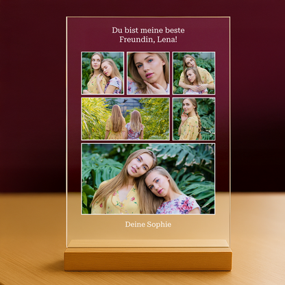 Beste Freundin – personalisierter Glasdruck