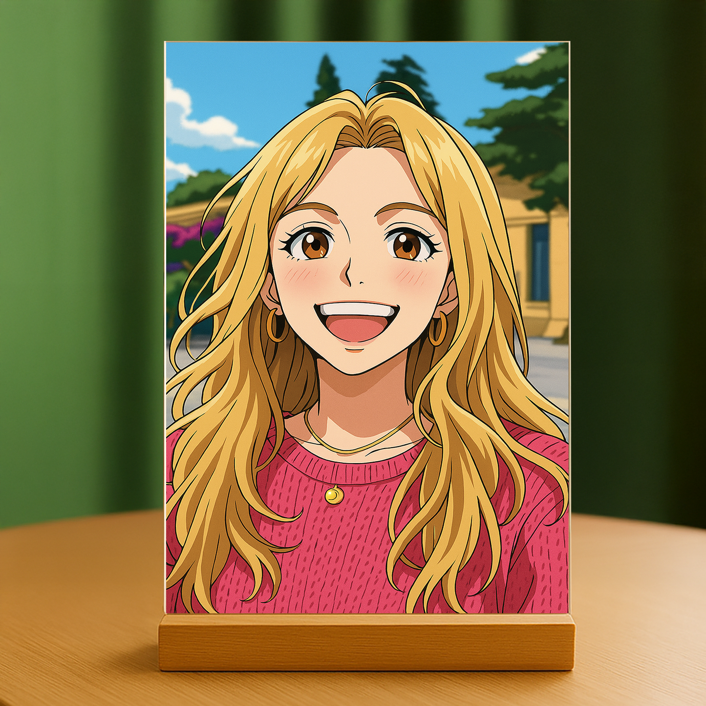 Mädchen im Anime-Stil - Acrylglas Porträt für Frau