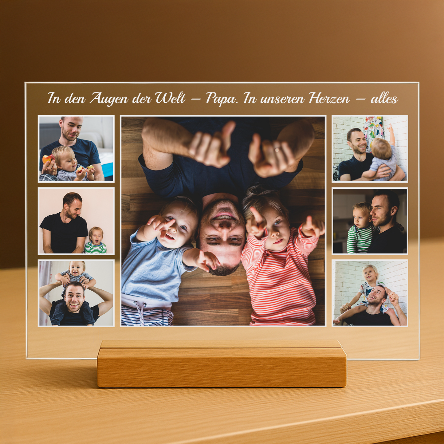 Du bist für uns alles! – personalisierter Glasdruck