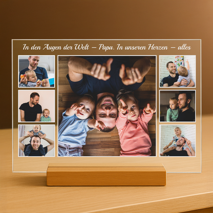 Du bist für uns alles! – personalisierter Glasdruck