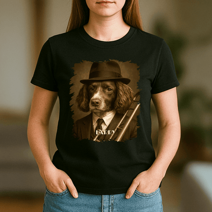 Hund als Jazzmusiker – Damen-T-Shirt mit Aufdruck für Hundefans - Emmygift.de