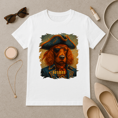 Hund als Pirat – Damen-T-Shirt mit Aufdruck für Hundefreunde - Emmygift.de