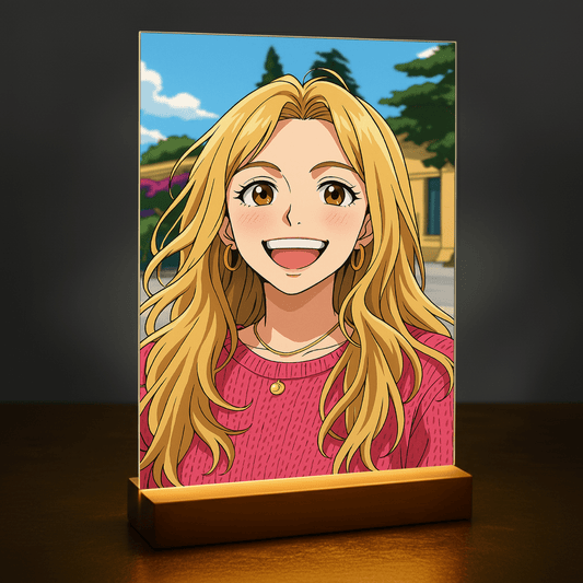 Mädchen im Anime-Stil - Acrylglas Porträt für Frau - Emmygift.de