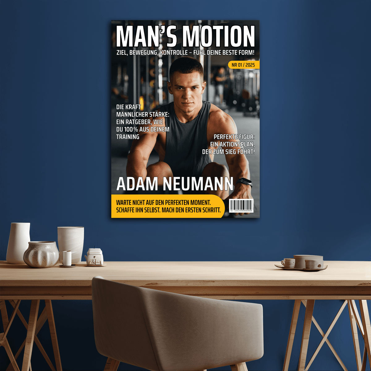 Man’s Motion – personalisierter Leinwanddruck für Männer - Emmygift.de