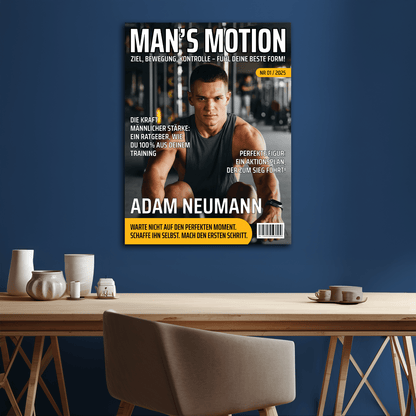 Man’s Motion – personalisierter Leinwanddruck für Männer - Emmygift.de