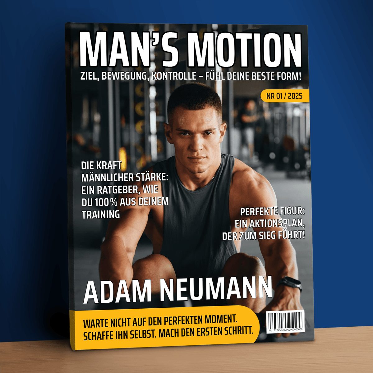 Man’s Motion – personalisierter Leinwanddruck für Männer - Emmygift.de