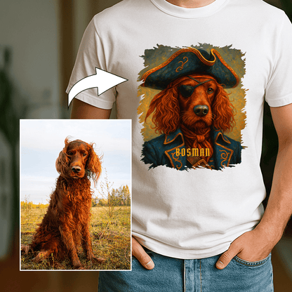 Piratenhund – Herren-T-Shirt mit Aufdruck für Hundefreunde - Emmygift.de