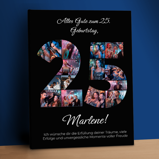 Fotocollage zum 25. Geburtstag – ein einzigartiges Geschenk für die Freundin