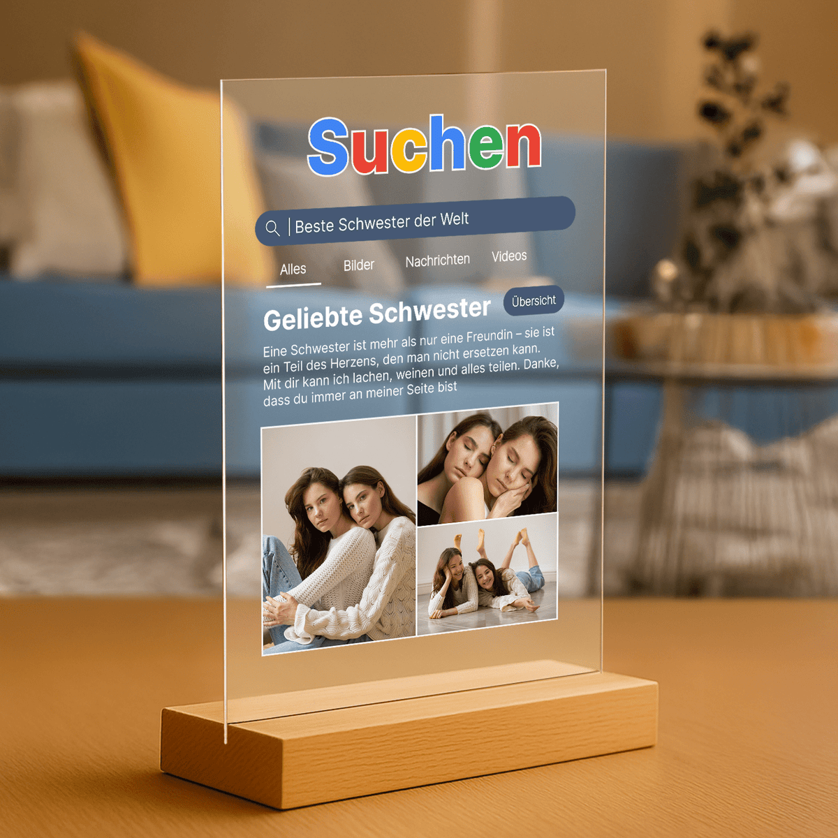 Suchergebnis SCHWESTER – personalisierter Glasdruck - Emmygift.de