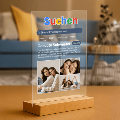 Suchergebnis SCHWESTER – personalisierter Glasdruck - Emmygift.de