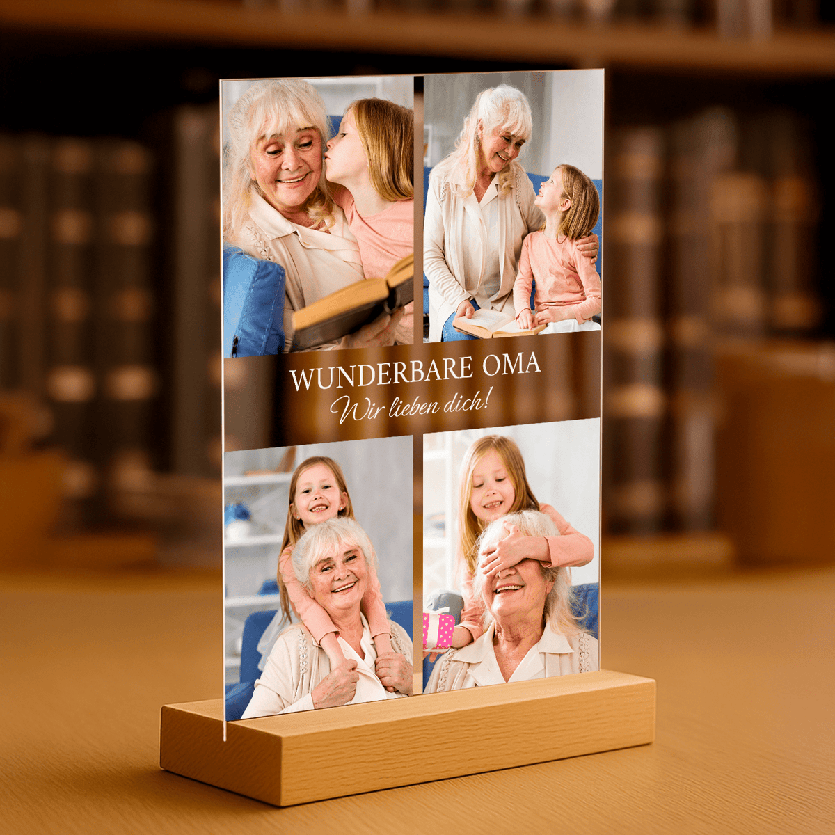 Unglaubliche Oma – personalisierter Glasdruck für die Oma - Emmygift.de