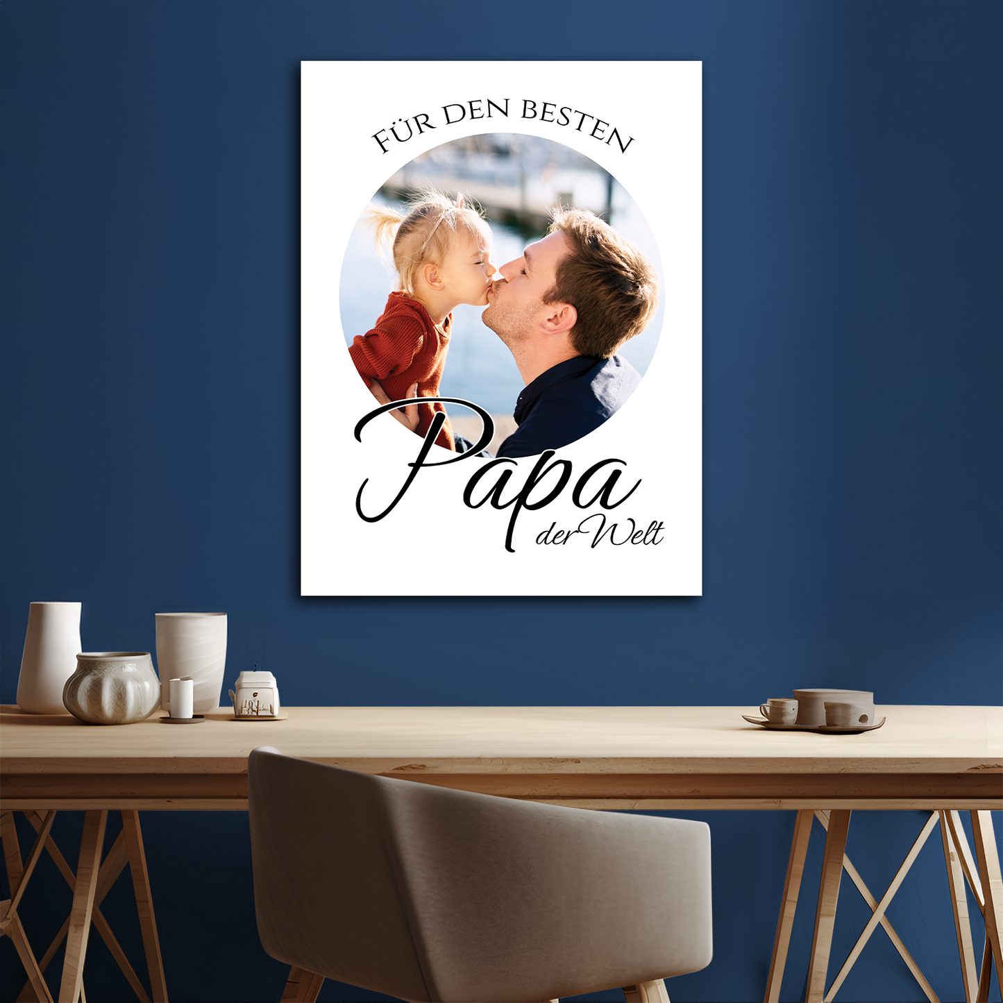 Für den besten Papa der Welt – personalisierter Leinwanddruck