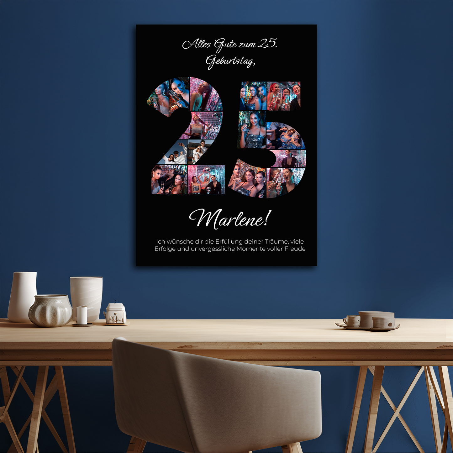 Fotocollage zum 25. Geburtstag – ein einzigartiges Geschenk für die Freundin